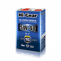 HG0544 Масло моторное синтетическое 5W-40 SN/CF FULL SYNTHETIC MOTOR OIL 4л 1/3шт